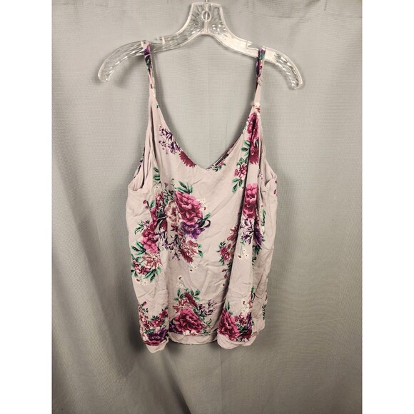 Torrid Floral Grey Sophie Challis Double Layer Swing Cami Size 3 - Picture 1 of 6